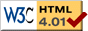 This page conforms to W3C HTML 4.01 standards.